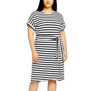 Chaos ladies striped dress small new with tags
